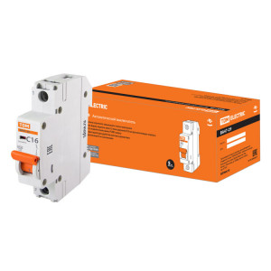 Автоматический выключатель ВА47-29 1Р 16А 4,5кА х-ка С SQ0206-0074