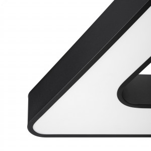 Светильник светодиодный Geometria Delta SPO-153-B-40K-030 30Вт 4000К 2100Лм IP40 600*600*80 черный подвесной Б0050579