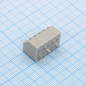 GT250-3.5-05P-11-00, Нажимной безвинтовой клеммный блок 5 контактов. Зажим типа торцевой контакт. Серия GT250-3.5