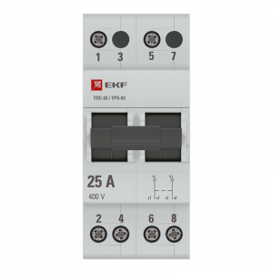 Переключатель трехпозиционный ТПС-63 2P 25А PROxima TPS225