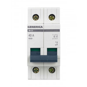 Выключатель нагрузки (мини-рубильник) 2п ВН-32 40А MNV15-2-040