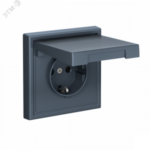 ARTGALLERY РОЗЕТКА с заземл. со шторк. с крышк., 16А, IP20,  механизм, быстрозажимные клеммы, грифель GAL000746S