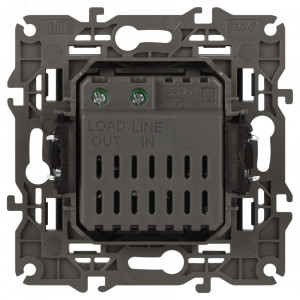 14-4101-05 Светорегулятор поворотно-нажимной, 400ВА 230В, IP20, Elegance, антрацит (6/60/180 Б0034344