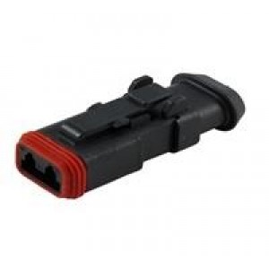 DT06-2S-EP11, Автомобильные разъемы 2P DT PLUG, ENH RET SHRK BT ADPT, BLK