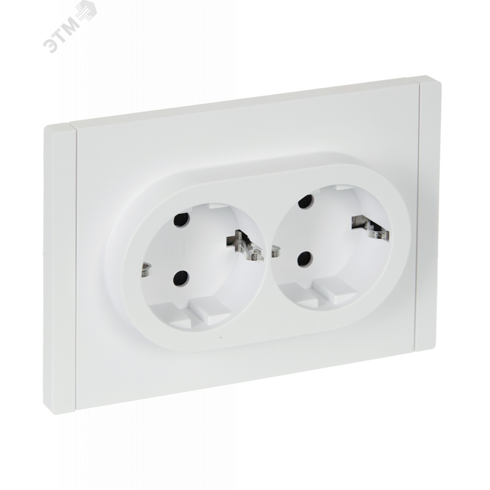 Изображение товара Розетка 2-м СП FORTE&PIANO FP223 16A с защитой и заземлением