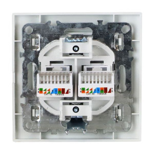 Розетка компьютерная 2-м СП Минск RJ45 бел. ERK02-035-10