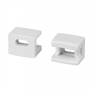 Заглушка PLINTUS-FANTOM WHITE с отверстием 043607, Пара заглушек с отверстием для профиля PLINTUS-FANTOM белого цвета при использовании пластикового экрана. Материал пластик.  В комплекте 2 шт., цена за 1 комплект.
