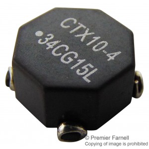 CTX10-4-R, CTX10-4-R, SMD индуктивность 9.6 мкГн 3.4А 0.019 Ом 14х14мм