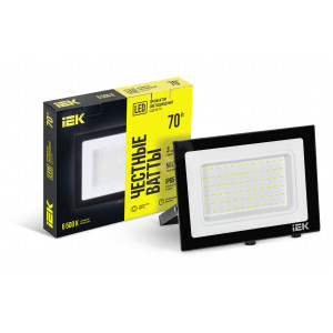 Прожектор светодиодный СДО 06-70 6500К IP65 черн. IEK LPDO601-70-65-K02
