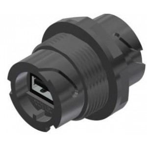 17-210131, USB-коннекторы USB 2.0 Type A IP67 DualBay INLNCup PLST