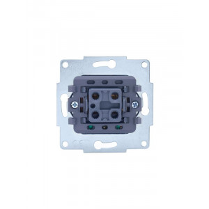 Выключатель 2-кл. СП Vesna с индикацией механизм крем. 742-0388-112