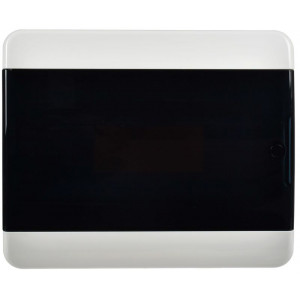 Корпус пластиковый ЩРН-П-12 IP41 черн. прозр. дверь TEKFOR TF5-KP12-N-12-41-K01-K03