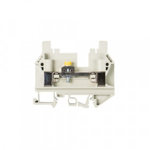 Измерительная клемма 9760 U/8 SWK 4, Измерительная клемма, тип фиксации провода: винтовой, номинальное сечение: 10 мм кв., 24A, 800V, ширина: 8 мм, цвет: серый, тип монтажа: DIN35