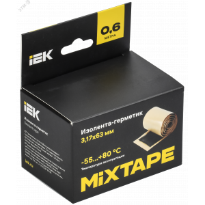 MIXTAPE PRO Изолента-герметик 3,17х63мм 0,6м 2229 IEK MT7-IZ35-C317-63-D06