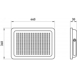 Прожектор светодиодный LPR-023-0-65K-300 300Вт 6500К 24000лм IP65 уличный Б0050955