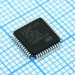 GD32E103C8T6, Микроконтроллер GD 32-бит ядро ARM Cortex M4 20кБ ОЗУ 64кБ Флэш-память