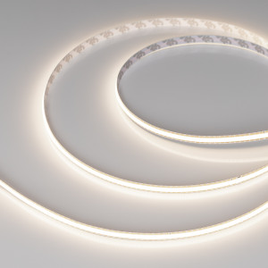 Лента COB-X544-8mm 24V Day4000 (11 W/m, IP20, 5m, FreeСut) 043416, Лента COB сплошной засветки без видимых светодиодов. Светодиоды CSP 544 шт/м (2720 шт на 5 м). Цвет свечения ДНЕВНОЙ 4000 K, высокий индекс цветопередачи CRI>90, угол 160°. Мощность 11 Вт/м (55 Вт на 5 м), питание 24 В. Размеры 5000х8х1.6 мм. Мин.отрезок