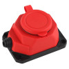 Колодка удлинителя 1-м с заземл. 16А IP44 K-1e-RED-IP44 каучук красн. Б0044550