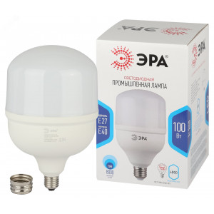 Лампа светодиодная высокомощная STD LED POWER T160-100W-4000-E27/E40 100Вт T160 колокол 4000К нейтр. бел. E27/E40 (переходник в компл.) 8000лм Б0032089
