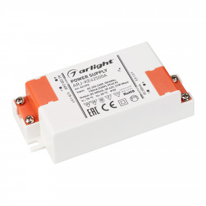Блок питания ARJ-KE42500A (21W, 500mA, PFC) 021378, Источник тока с гальванической развязкой для светильников и мощных светодиодов. Входное напряжение 220-240 VAC. Выходные параметры: 30-42 В, 500 mА, 21 Вт. Встроенный PFC >0.92. Негерметичный пластиковый корпус IP 20. Габаритные размеры длина 88 мм, ширин
