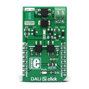MIKROE-2672, Средства разработки схем светодиодного освещения  DALI 2 Click