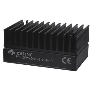 PRQ100W-Q24-S48-H-D, Преобразователи постоянного тока в постоянный с изоляцией dc-dc isolated, 100 W, 9 36 Vdc input, 48 Vdc, 2.1 A, single regulated output, DIP, w/heat sink