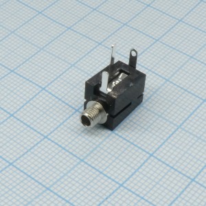 PY-401C-A-NB, Моно аудио гнездо 2.5мм с резьбой