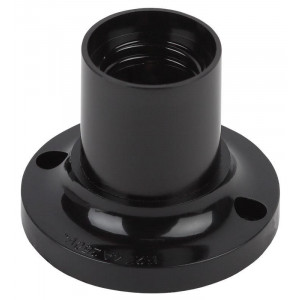 Патрон E27 потолочный бакелит черн. (х50) (50/200/4800) Б0044083