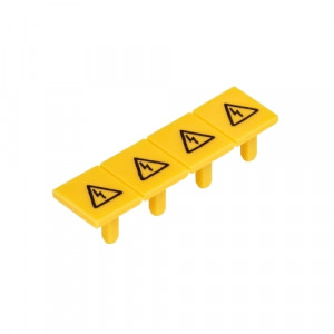 Защитная крышка ADF16/4 GELB, Защитная крышка с предупреждающим знаком, на 4 клеммы 16 мм кв., с пружинной фиксацией, желтая