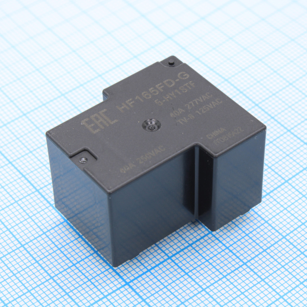Изображение товара Миниатюрное мощное 5VDC реле HF165FD-G/5-HY1STF 40A HONGFA
