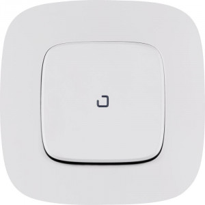 Valena ALLURE Переключатель 10АХ 250В с подсветкой с лицевой панелью безвинтовые зажимы белый 752726