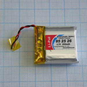 LP852526, Аккумулятор литий-полимерный (Li-Pol) 8.5*25*26мм