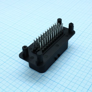 CKK7353NS-1.5-11B, Соединитель на плату вертикальный 35 pin, вилка, 1.5 шаг, черный