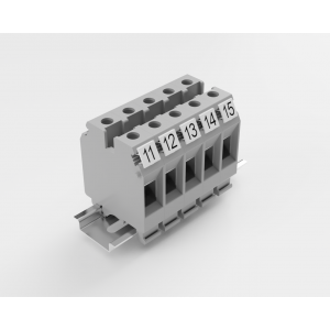 Маркировка (полоска) ZT12-10P-19-04Z(H), Кассета с маркировочными шильдиками, для клемм сечением 16 мм.кв., верхняя, 5x2 шильдиков, нанесенные символы: 11...20, с вертикальным расположением, размер шильдика: 11 x 10,8 мм, цвет: белый