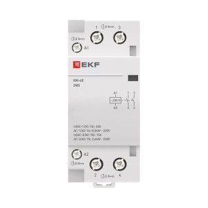 Контактор модульный КМ 40А 2NО (2 мод.) km-2-40-20