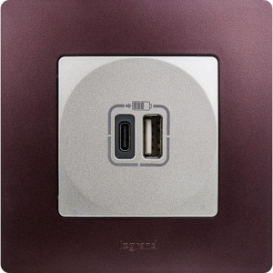 ETIKA Рамка 1 пост сливовая 672561