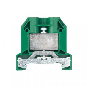 Заземляющая клемма 9700A/10 SL2 S35, Заземляющая клемма, тип фиксации провода: винтовой, номинальное сечение: 16 мм кв., 800V, ширина: 10 мм, цвет: желто-зеленый, тип монтажа: DIN35