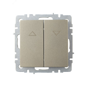 BRITE Выключ. жалюзи 10А ВС10-1-5-БрШ шамп. BR-V15-0-10-K37