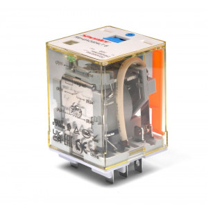 Реле REH1AO024LTS, Реле с гашением дуги, 1 группа переключающих контактов, тип контактов: 1NO, 24VDC, 16A, светодиодная индикация, тестовая кнопка, магнит, для колодок серий: SEB11-E, SEB11-P