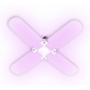 Лампа светодиодная PPG T95-4p AGRO 36Вт FR E27 4 лепестка с поворотом 90град. для растений красн. 650нм/син. 450нм 5043350