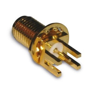 132384, РЧ соединители / Коаксиальные соединители SMA BLK END LAUNCH JK .062 BRD
