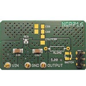 NCP716MTTBGEVB, Средства разработки интегральных схем (ИС) управления питанием NCP716 WDFN-6 EVAL BOARD