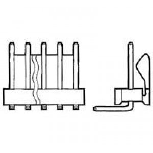 1-640389-0, Проводные клеммы и зажимы FRCTN LK HDR RA 10P Square post tin