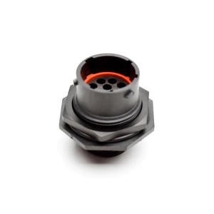 RTS714N12S03, Стандартный цилиндрический соединитель RECEPTACLE JAM NUT SIZE 14 12POS SOCKET