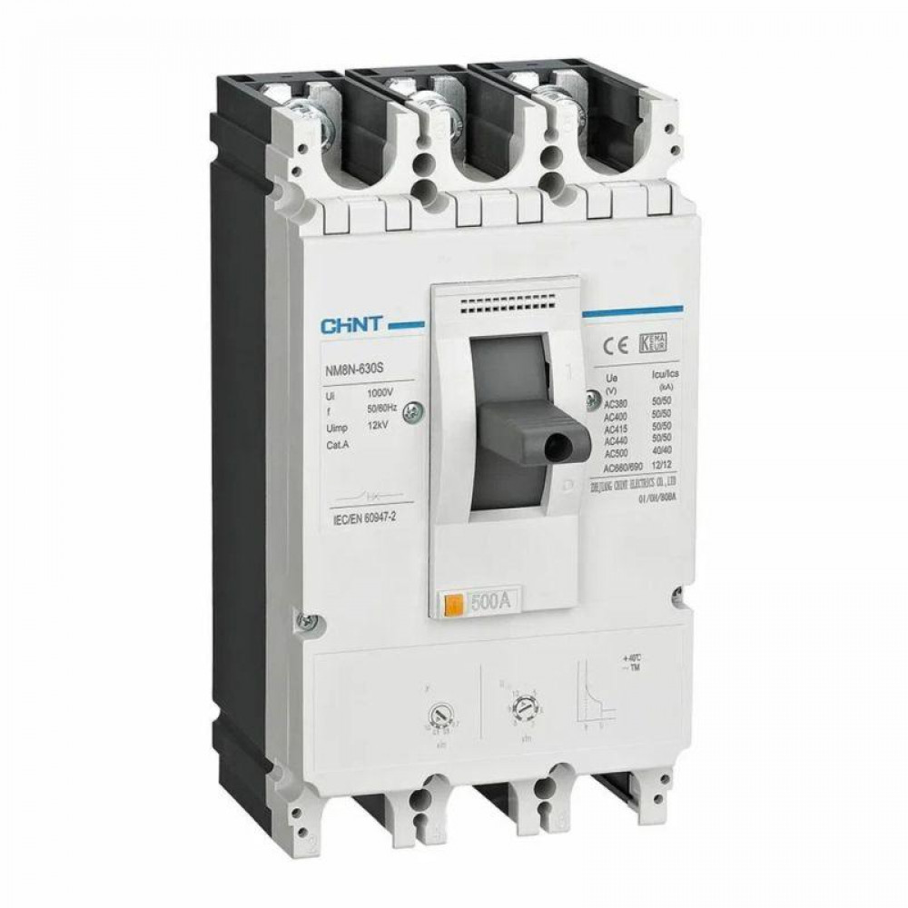 Изображение товара Выключатель автоматический 3п 250А 25кА NM8NDC-630B TM CHINT надежная защита электросети