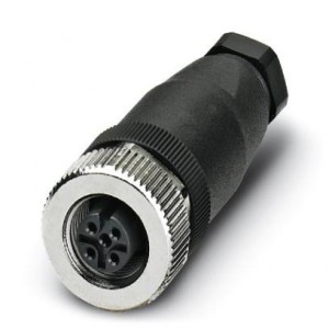 1662968, Цилиндрические метрические разъемы M12 SKT 5P PG7 BLK