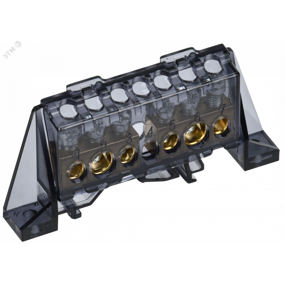 Изображение товара Шина N ноль в комбинированном DIN-изоляторе IEK TF-NN20-33-DP-K02 6 контактов