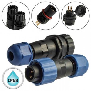 SZC13 2P-F-M, Разъём герметичный SZC13 2P-F-M, 2 контакта