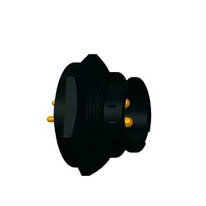 CC-03PMMP-LC7001, Стандартный цилиндрический соединитель PANEL LOCK 3P M CONN M PIN