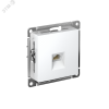 Розетка компьютерная 1-м AtlasDesign RJ45 кат.5E механизм бел. SE ATN000183